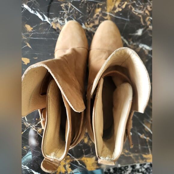 Rag and Bone Tan Leather Kinsey Booties Size 39.5 Made in Italy - Picture 5 of 15